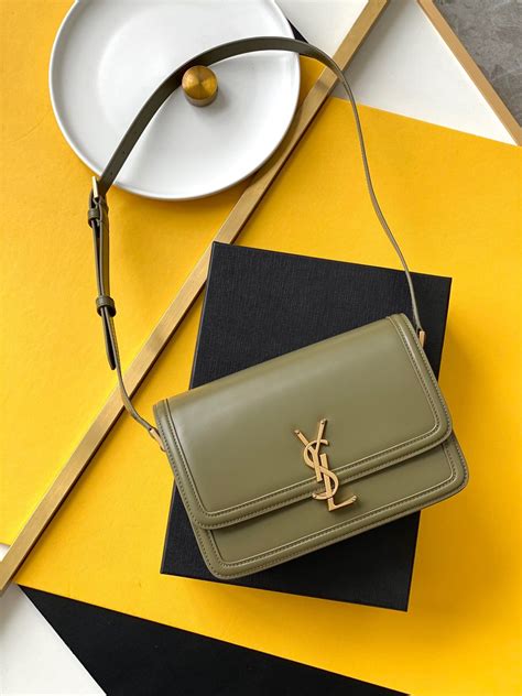 ysl tasche olivgrün|YSL saint laurent bag.